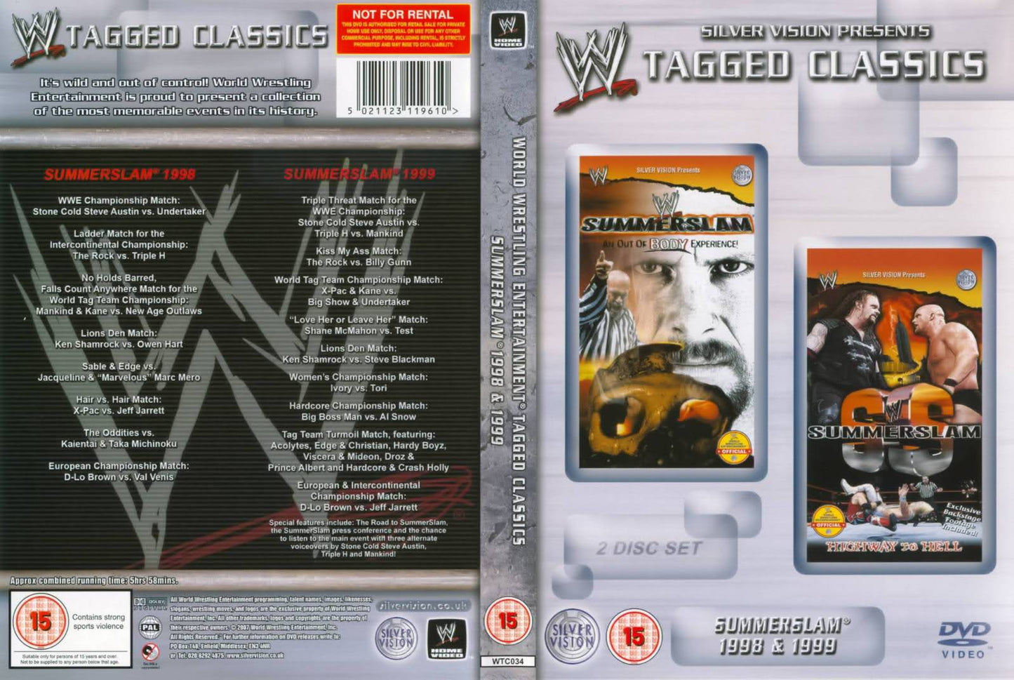 summerslam 1998 1999 DVDs & Videos Silver vision exclusive