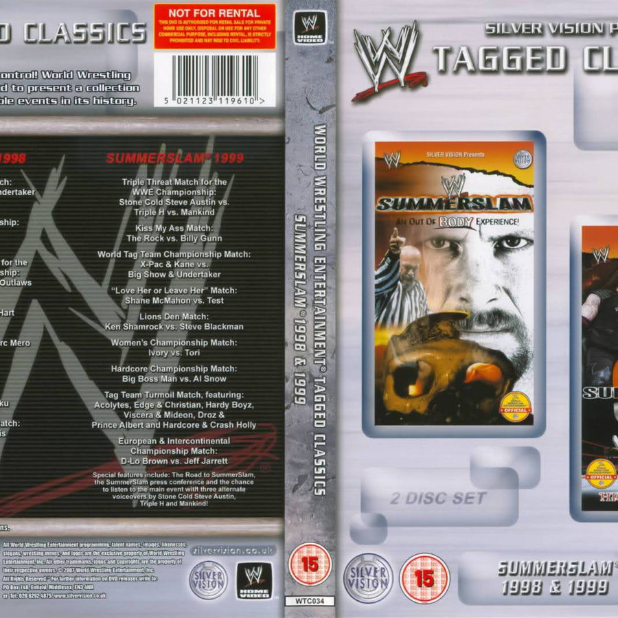 summerslam 1998 1999 DVDs & Videos Silver vision exclusive