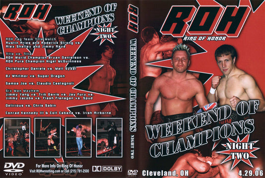 weekend of champions night two DVDs & Videos Pwcatalog