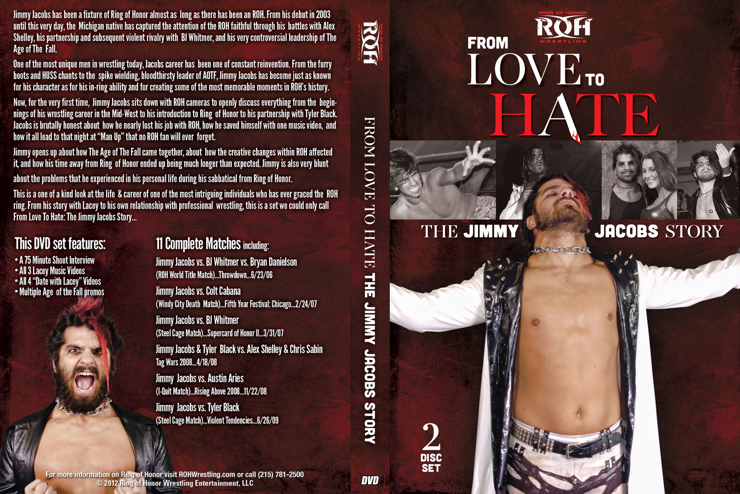 from love to hate the jimmy jacobs story DVDs & Videos Pwcatalog