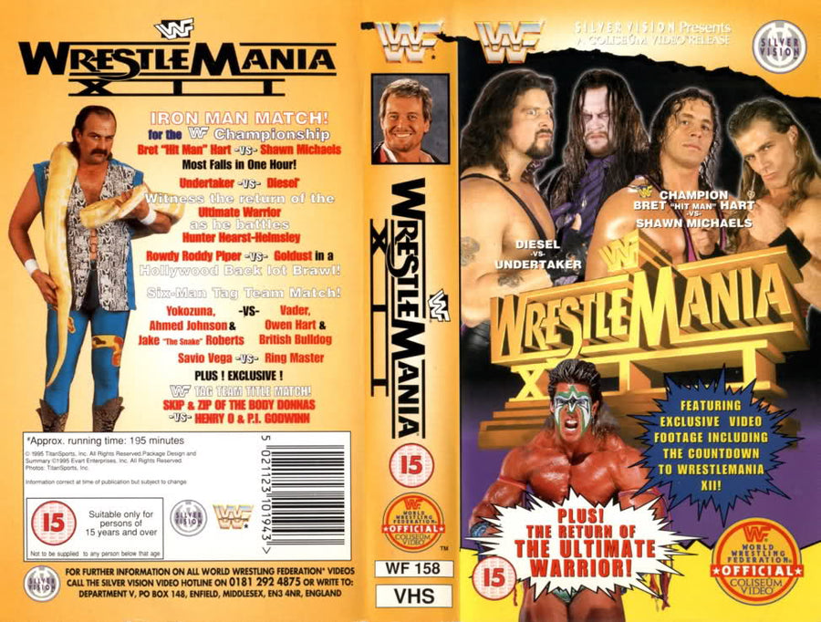 wrestlemania xii PW Catalog