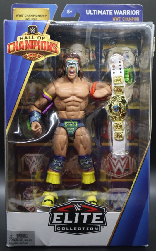 WWE Mattel Hall of Champions 3 Ultimate Warrior [With White Strap Belt, Exclusive]