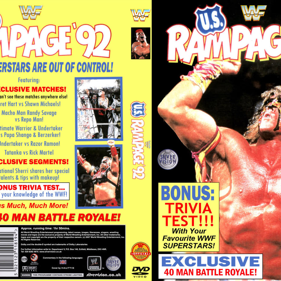 us rampage 1992 wf108 DVDs & Videos Pwcatalog