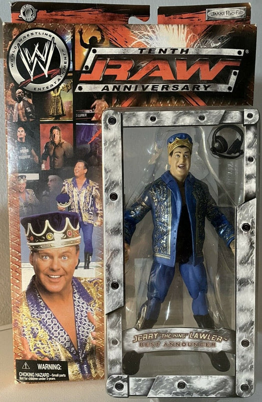 WWE Jakks Pacific Tenth Raw Anniversary Jerry "The King" Lawler Action & Toy Figures PWcatalog