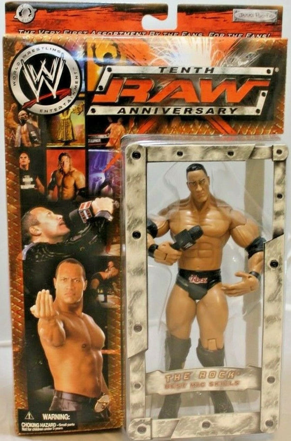 WWE Jakks Pacific Tenth Raw Anniversary The Rock Action & Toy Figures PWcatalog