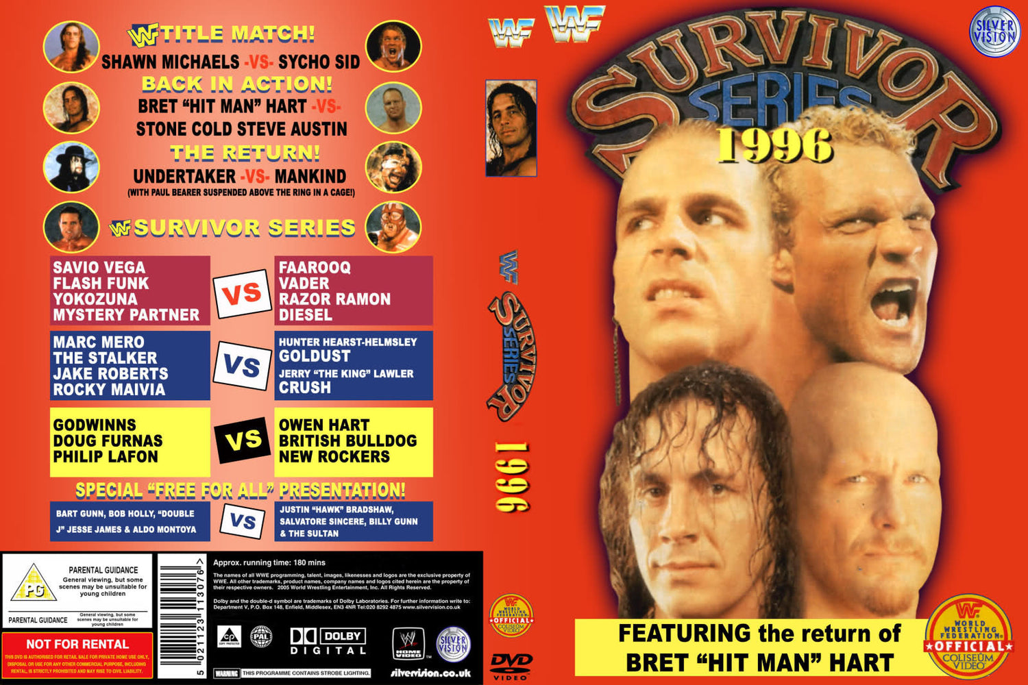 Survivor Series 1996 DVDs & Videos Pwcatalog