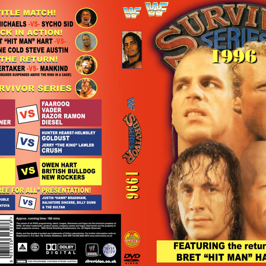 Survivor Series 1996 DVDs & Videos Pwcatalog