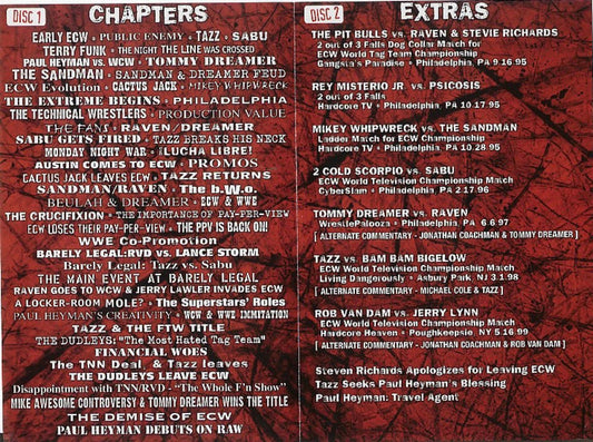 the rise fall of ecw interieur DVDs & Videos Pwcatalog