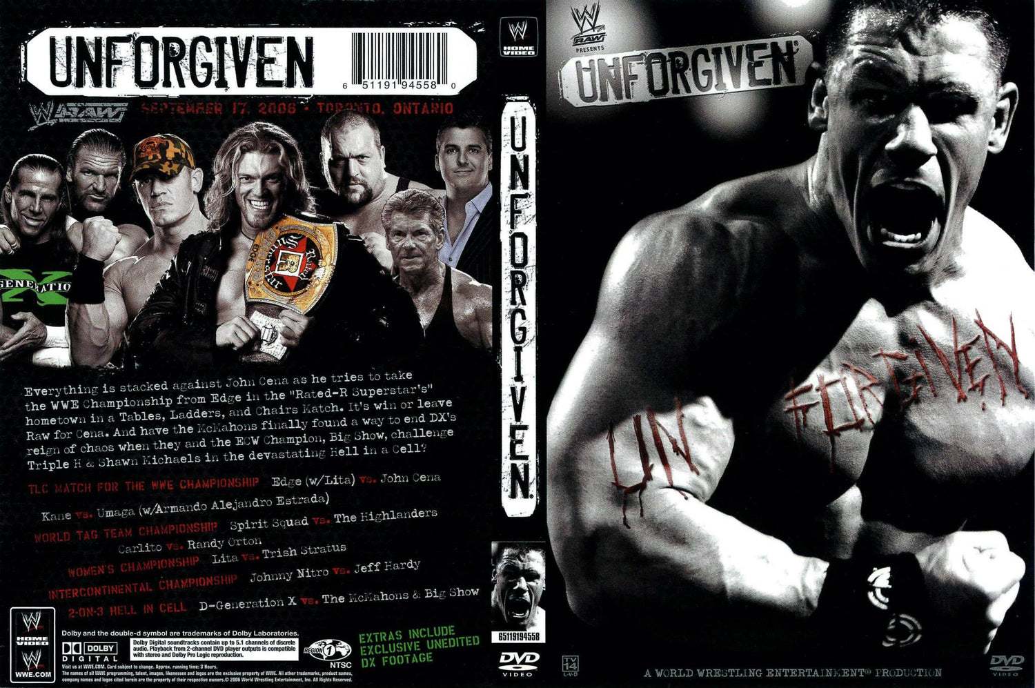 unforgiven 2006 DVDs & Videos Pwcatalog