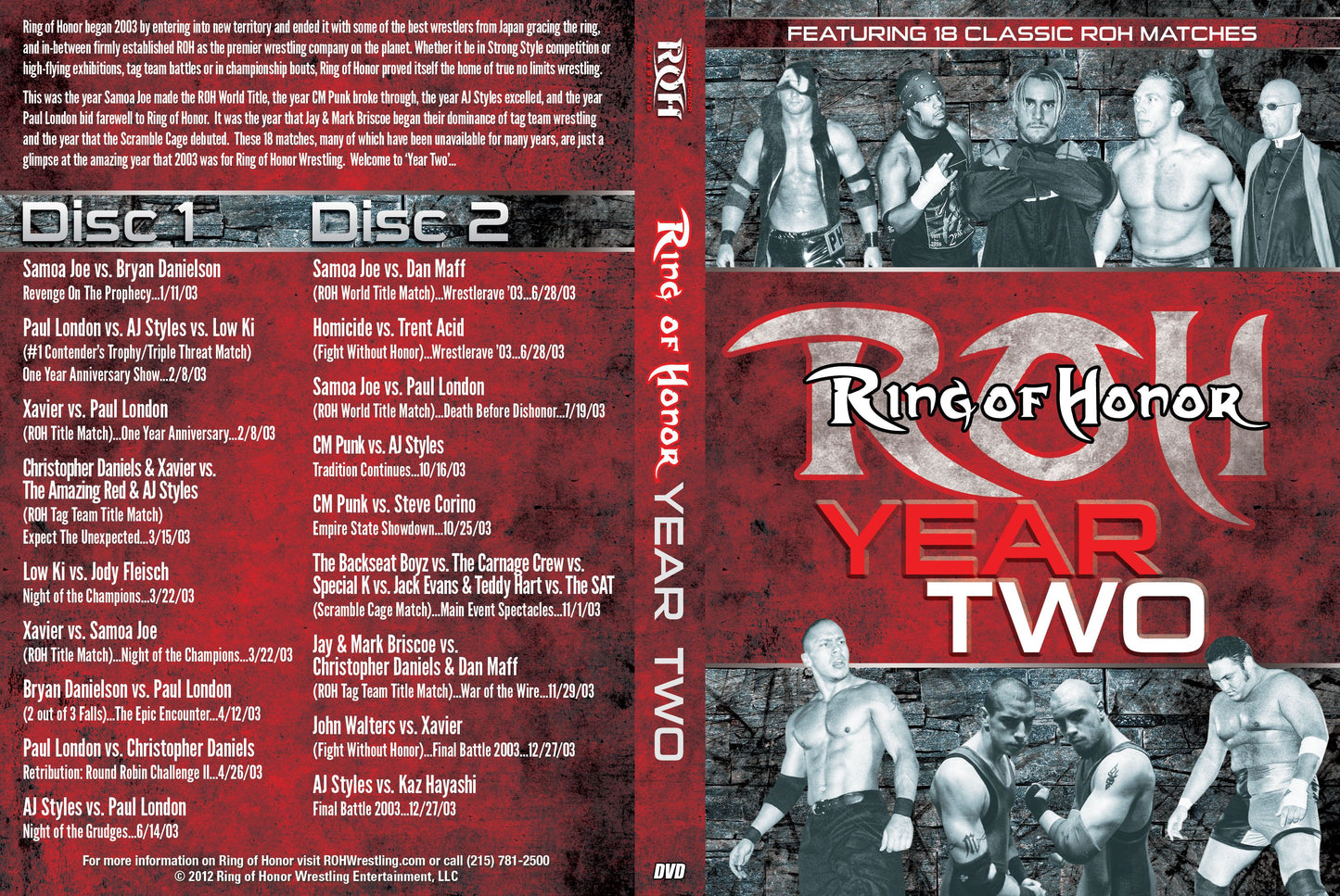 ring of honor year two DVDs & Videos Pwcatalog
