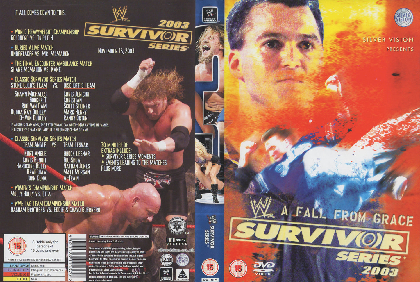 Survivor Series 2003 DVDs & Videos Pwcatalog