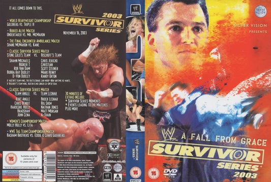 Survivor Series 2003 DVDs & Videos Pwcatalog