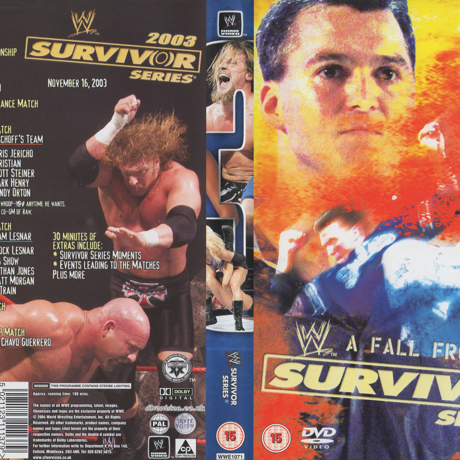 Survivor Series 2003 DVDs & Videos Pwcatalog