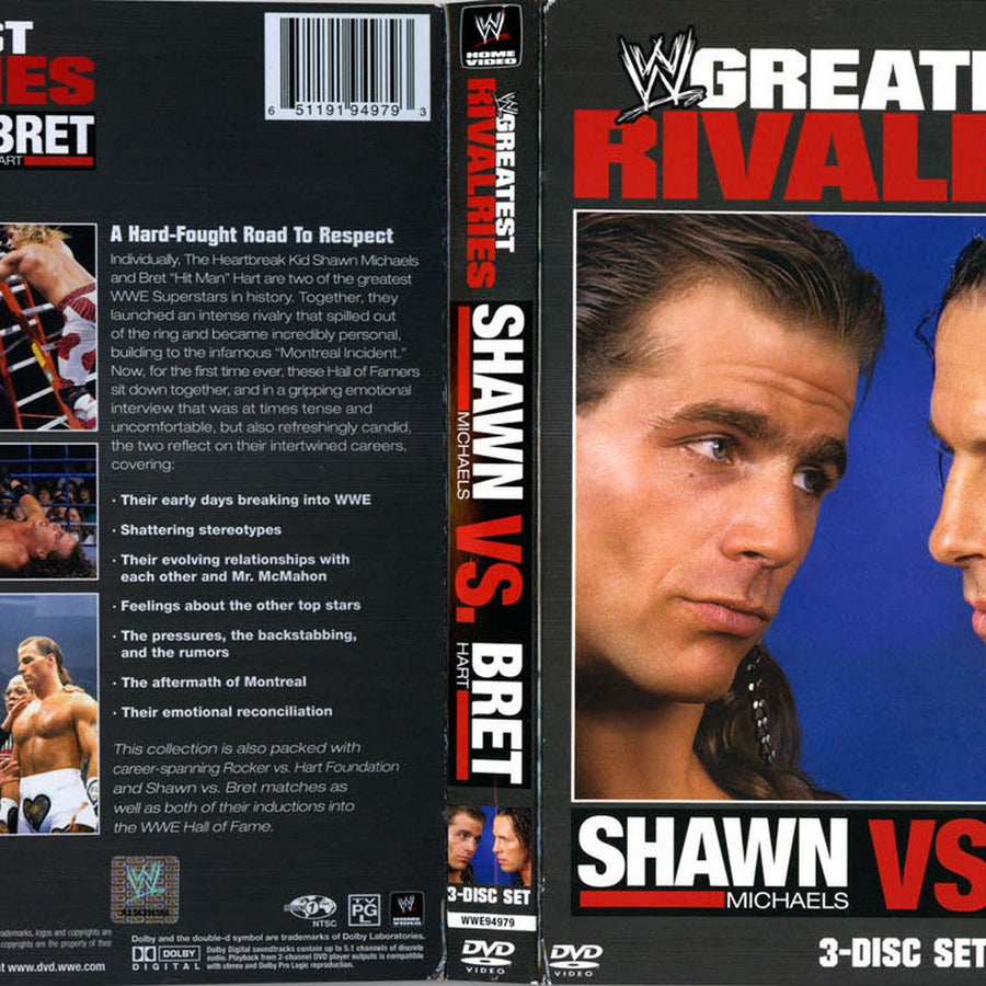 wwe greatest rivalries shawn michaels vs bret hart DVDs & Videos Pwcatalog