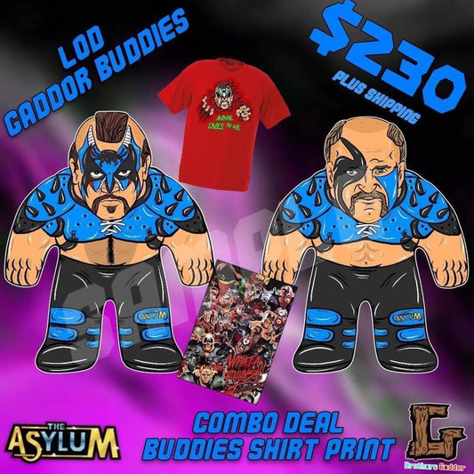 Brothers Gaddor Officially Licensed Gaddor Buddies Legion of Doom: Animal & Hawk