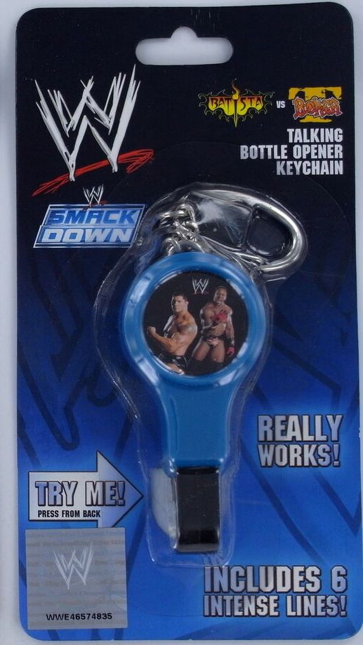 WWE Batista  Vs Booker T Talking Keychain