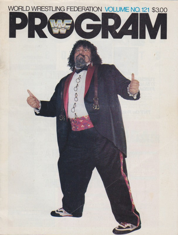 WWF Wrestling Program Volume 121 Magazine PWcatalog