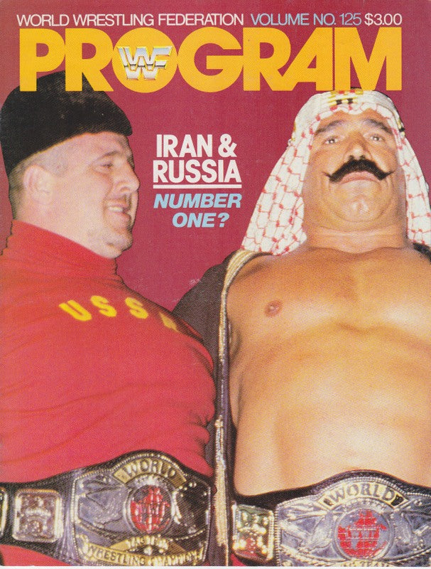 WWF Wrestling Program Volume 125 Magazine PWcatalog