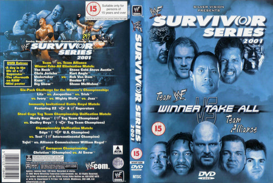 Survivor Series 2001 DVDs & Videos Pwcatalog