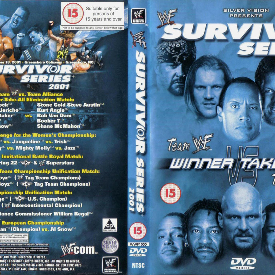 Survivor Series 2001 DVDs & Videos Pwcatalog