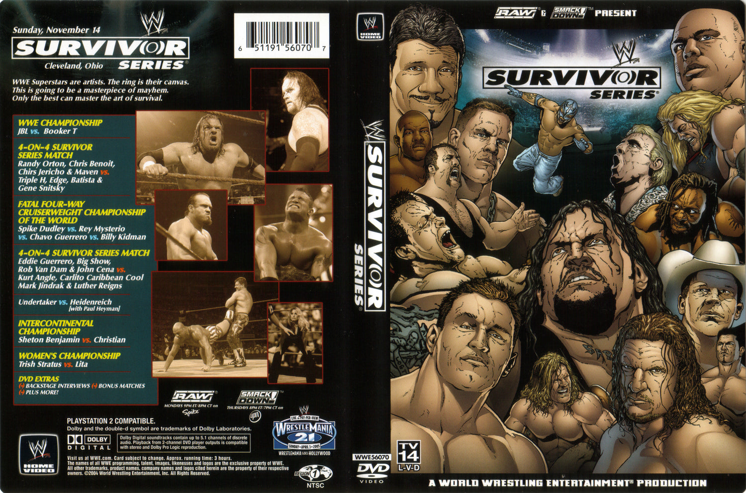 Survivor Series 2004 DVDs & Videos Pwcatalog