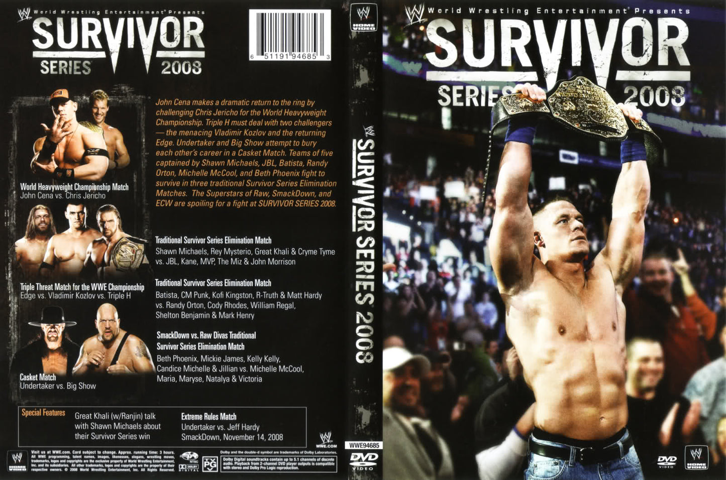 Survivor Series 2008 DVDs & Videos Pwcatalog
