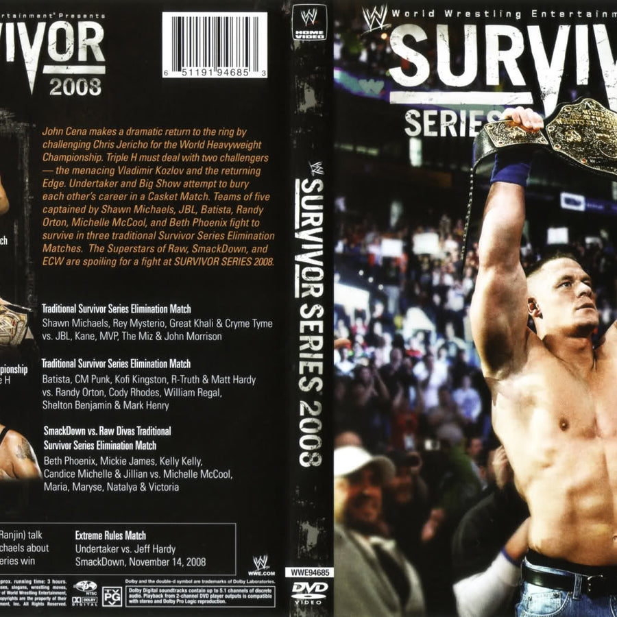 Survivor Series 2008 DVDs & Videos Pwcatalog