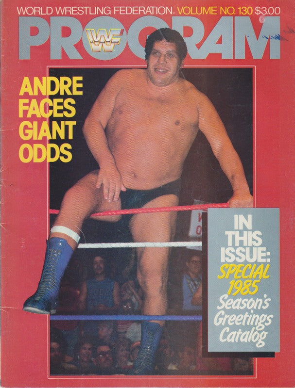 WWF Wrestling Program Volume 130 Magazine PWcatalog