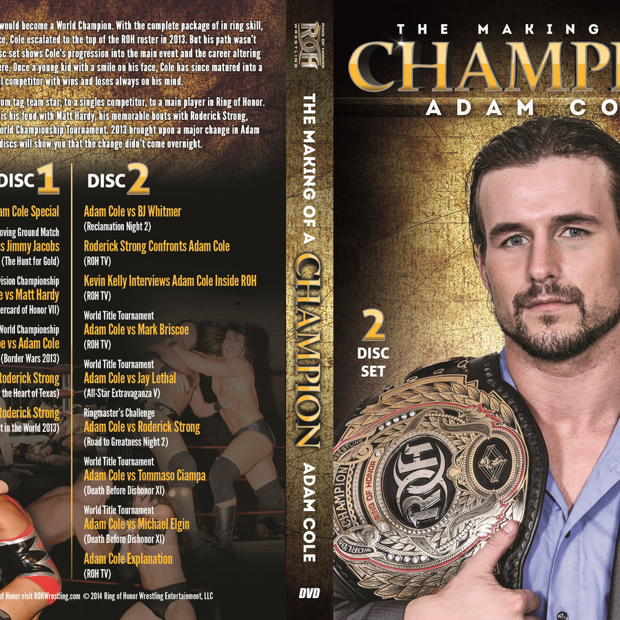 adam cole - the making of a champion DVDs & Videos Pwcatalog