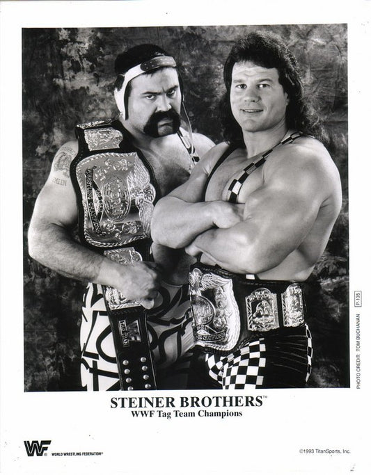 1993 WWF TAG TEAM CHAMPIONS Steiner Brothers P135 b/w 