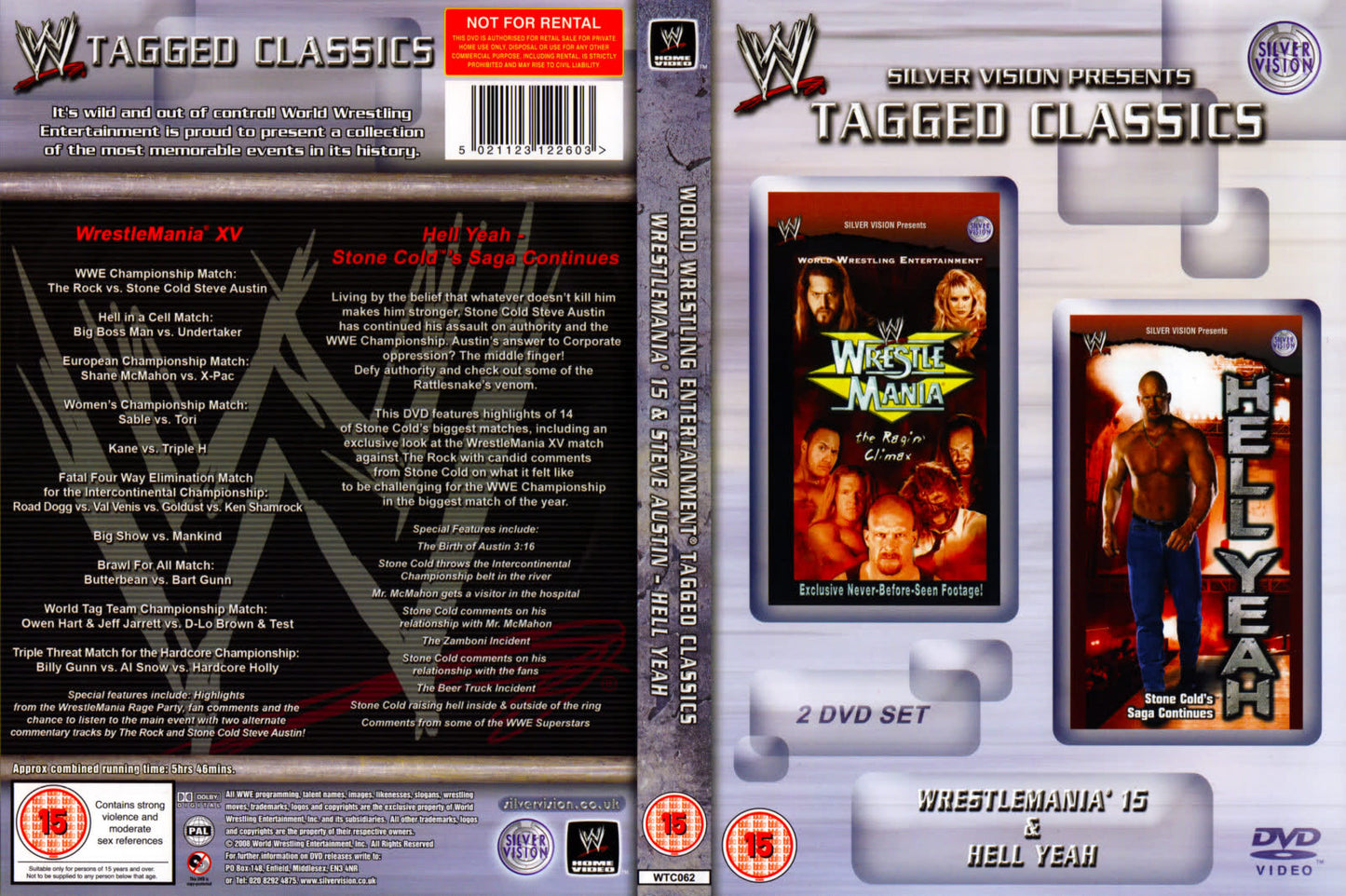 wrestlemania xv hell yeah stone colds saga continues DVDs & Videos Silver vision exclusive