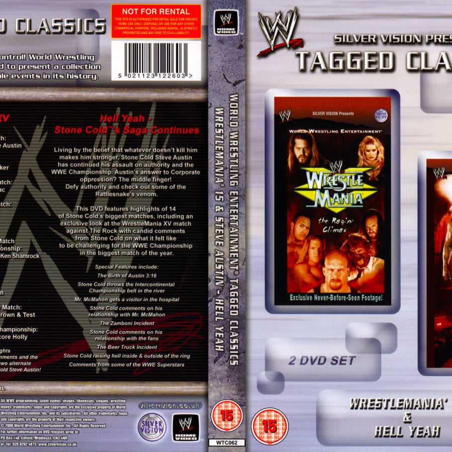 wrestlemania xv hell yeah stone colds saga continues DVDs & Videos Silver vision exclusive