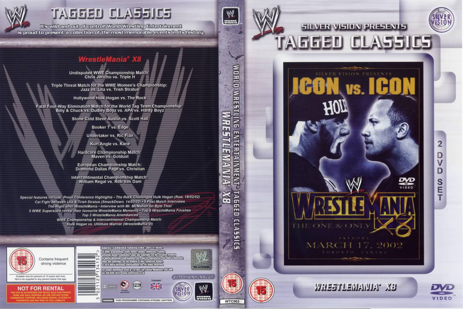 wrestlemania x 8 DVDs & Videos Silver vision exclusive