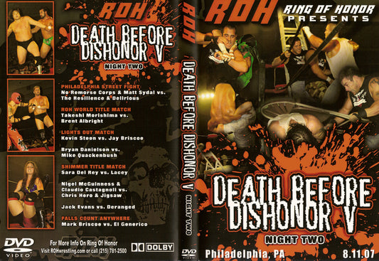 death before dishonor v night two DVDs & Videos Pwcatalog