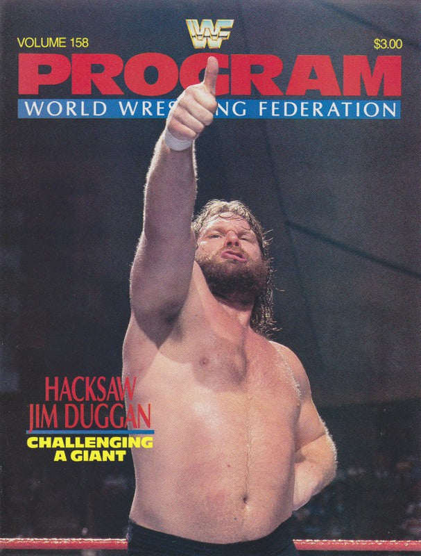 WWF Wrestling Program Volume 158 Magazine PWcatalog