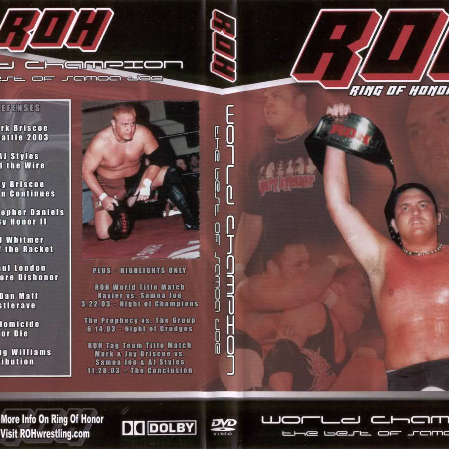 world champion the best of samoa joe DVDs & Videos Pwcatalog