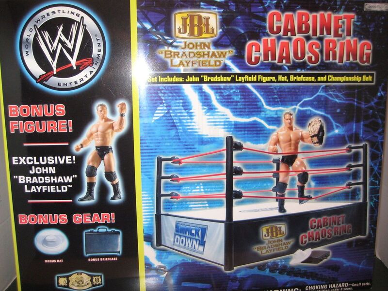 WWE Jakks Pacific Cabinet Chaos Ring [With John "Bradshaw" Layfield] Action & Toy Figures PWcatalog