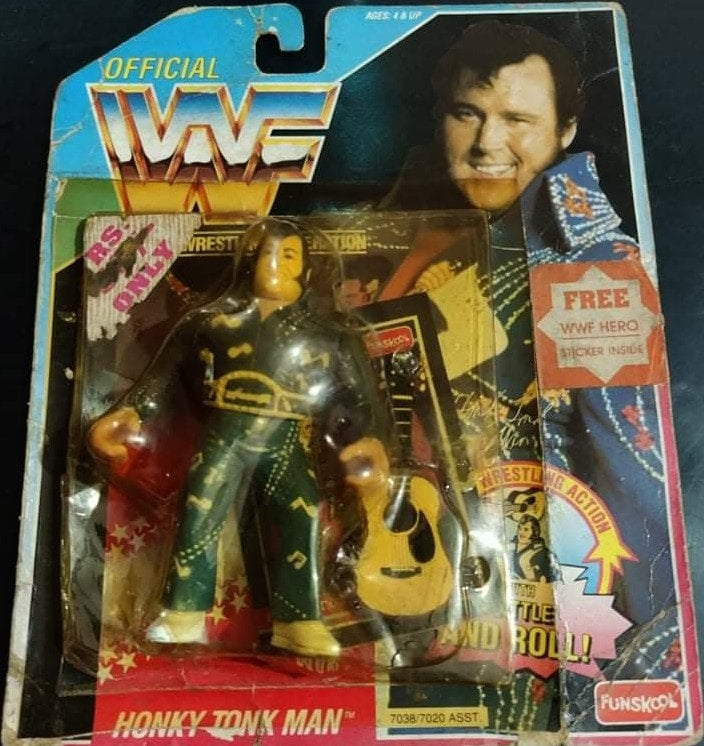 WWF Hasbro 2 Honky Tonk Man with Rattle and Roll!