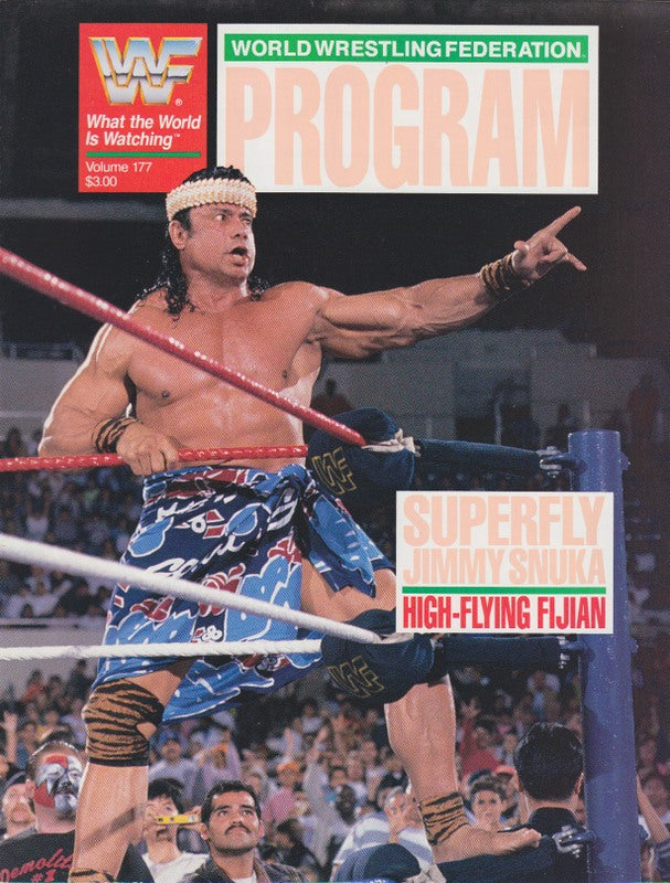 WWF Wrestling Program Volume 177 Magazine PWcatalog