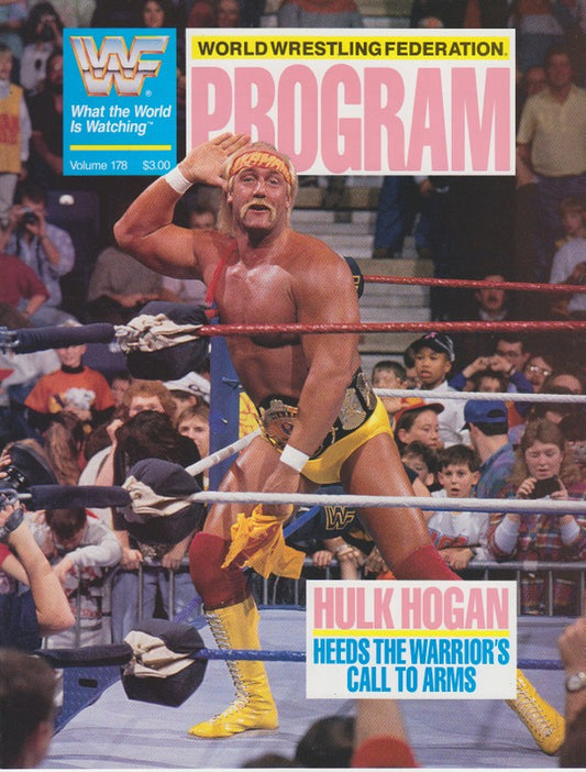 WWF Wrestling Program Volume 178 Magazine PWcatalog