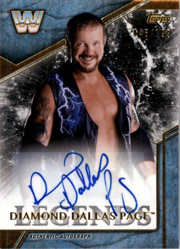 2017 Topps WWE Legends Diamond Dallas Page auto 2018 approx value:$20 PW Catalog