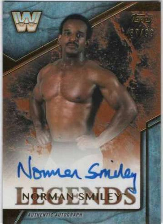 2017 Topps WWE Legends Norman Smiley auto 2018 approx value:$10