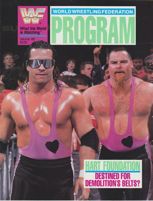 WWF Wrestling Program Volume 180