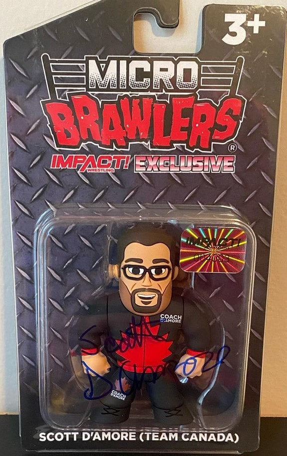 TNA/Impact Wrestling Pro Wrestling Tees Impact! Wrestling Exclusive Micro Brawlers 2 Scott D'Amore [Team Canada]