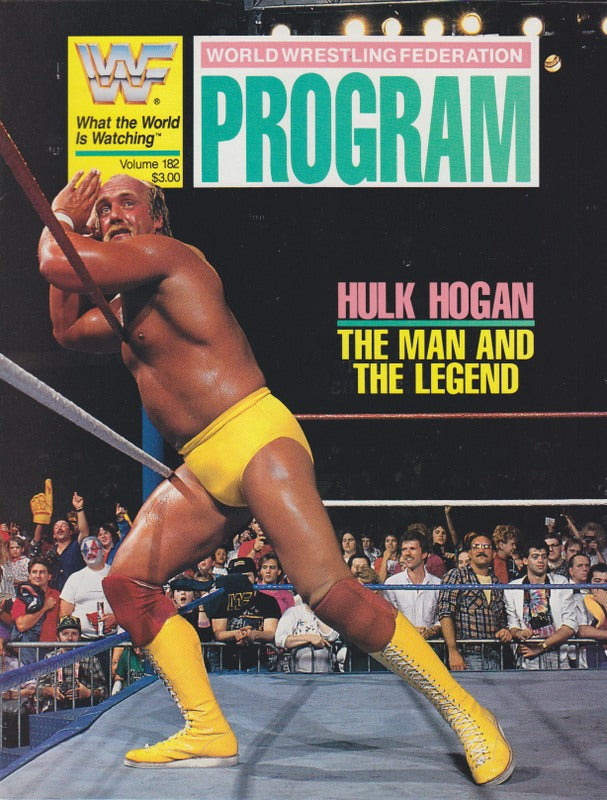 WWF Wrestling Program Volume 182 Magazine PWcatalog