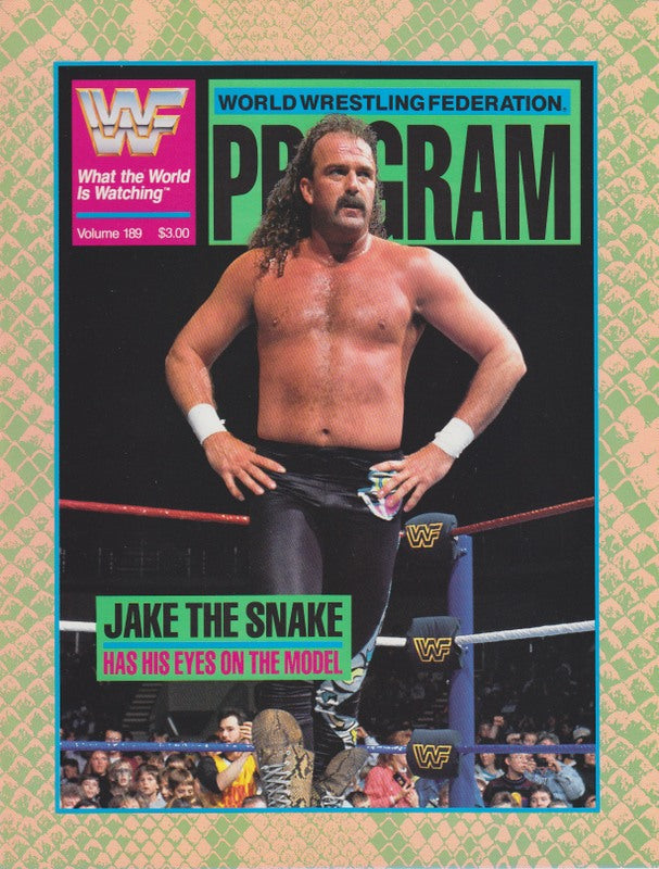 WWF Wrestling Program Volume 189 Magazine PWcatalog