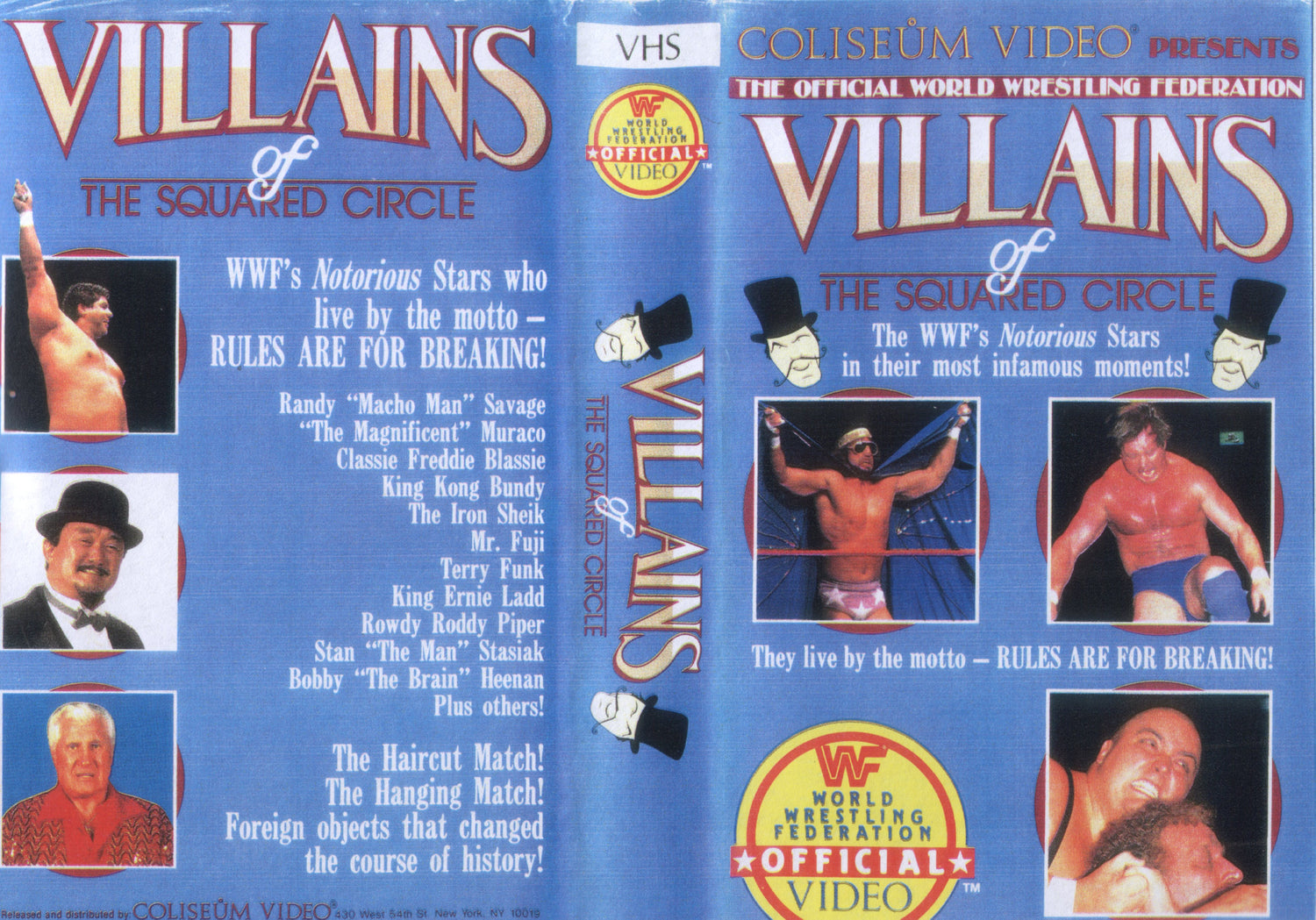 villains of the squared circle PW Catalog