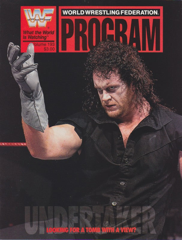 WWF Wrestling Program Volume 193 Magazine PWcatalog