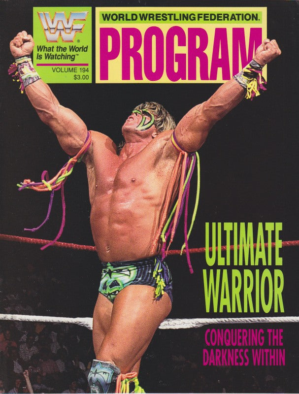 WWF Wrestling Program Volume 194 Magazine PWcatalog