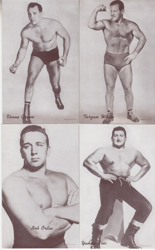 1960's Exhibit Supply Co. Popular Wrestlers Set (W468) (10) Nm approx 2017 value:$100 PW Catalog